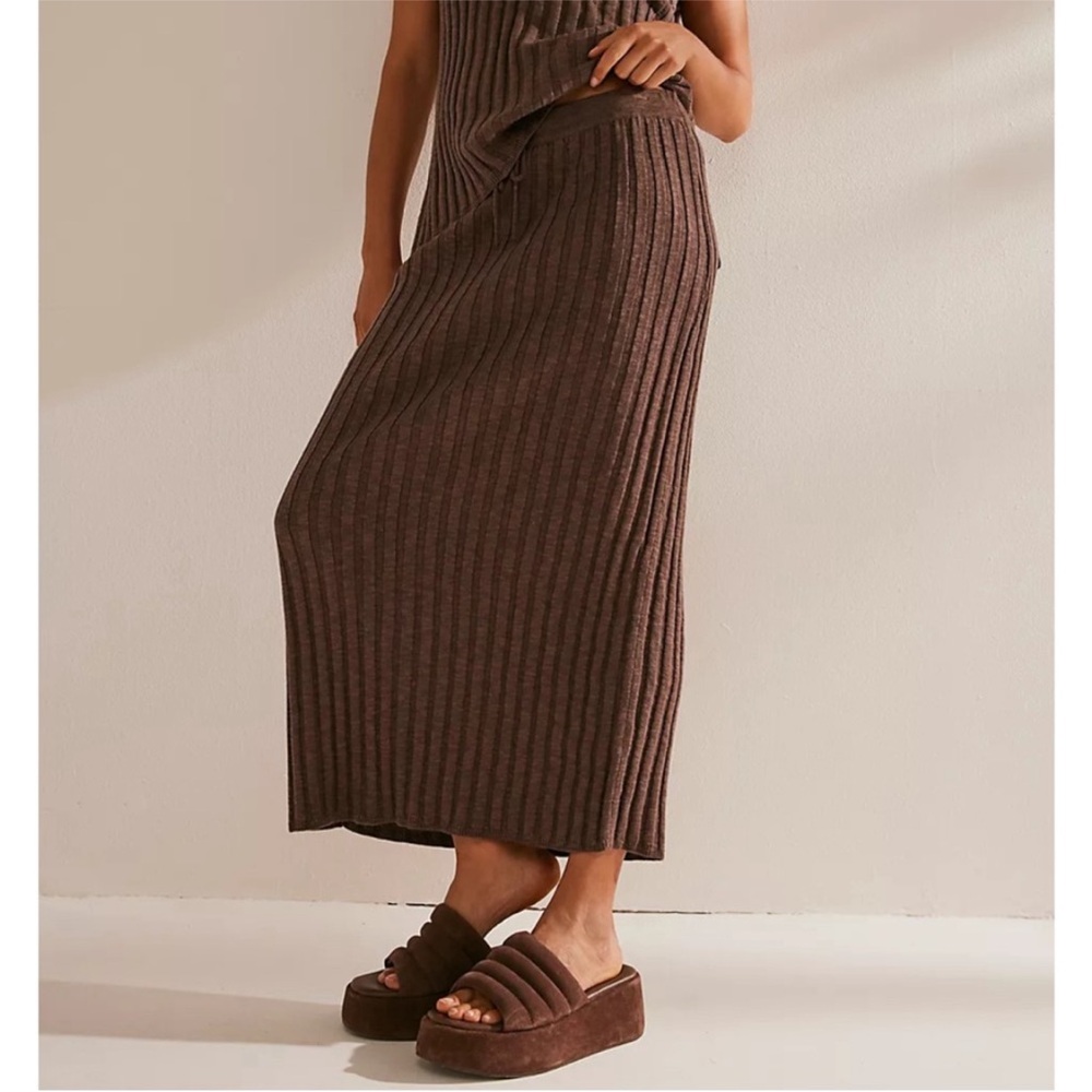 Free People Veda sweater midi skirt, size S